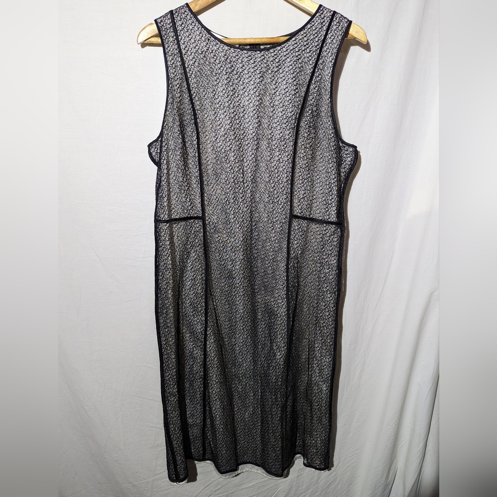 Calvin Klein Lace Overlay Shift Dress